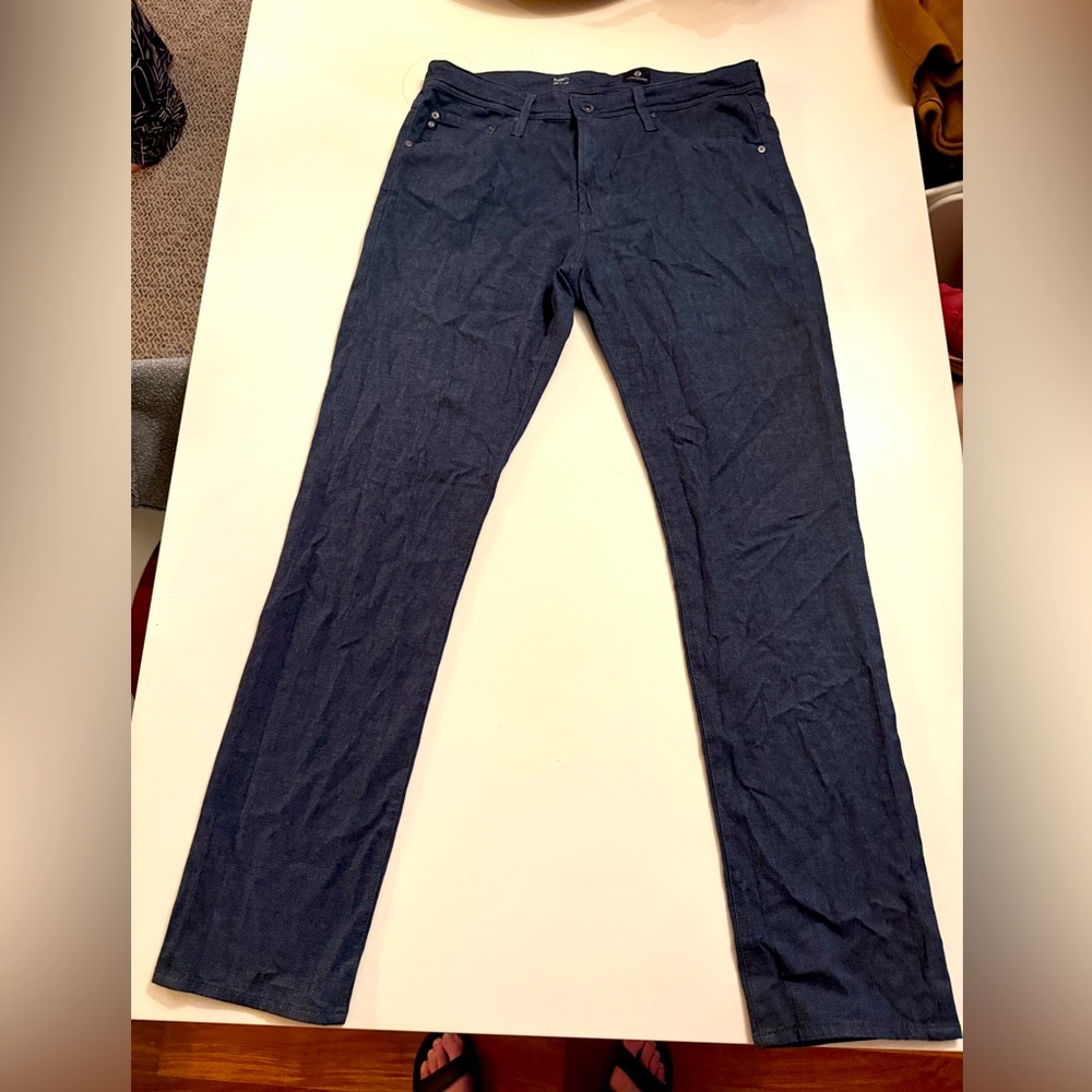 Blue Slim Straight Pants 34x34